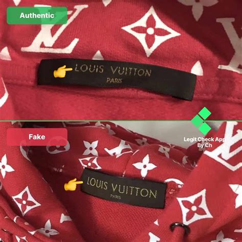 how to spot fake supreme hoodie|supreme louis vuitton hoodie material.